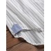 Women Cotton Stripe Print Patchwork Simple Daily Casual Shirts Women Cotton Stripe Print Patchwork Simple Daily Casual Shirts