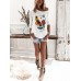 Women Floral Butterfly Print Round Neck Long Sleeve Casual T  Shirts Women Floral Butterfly Print Round Neck Long Sleeve Casual T  Shirts