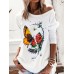 Women Floral Butterfly Print Round Neck Long Sleeve Casual T  Shirts Women Floral Butterfly Print Round Neck Long Sleeve Casual T  Shirts
